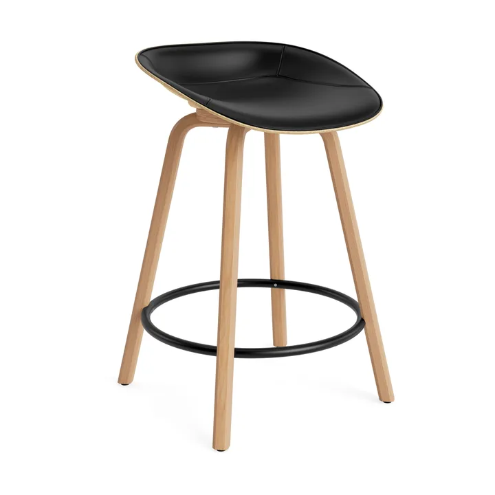 매트 바 스툴 전면 업홀스터리 65 cm - Ultra 41599-hemp-beech-black steel - Normann Copenhagen | 노만코펜하겐