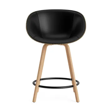 매트 바 암체어 전면 업홀스터리 65 cm - Ultra 41599-seaweed-beech-black steel - Normann Copenhagen | 노만코펜하겐