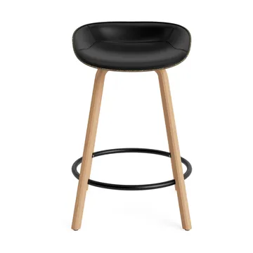 매트 바 스툴 전면 업홀스터리 65 cm - Ultra 41599-seaweed-beech-black steel - Normann Copenhagen | 노만코펜하겐