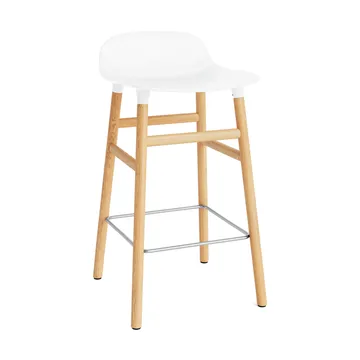 폼 바 스툴 65 cm 오크 레그 - White - Normann Copenhagen | 노만코펜하겐