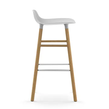 폼 바 스툴 65 cm 오크 레그 - White - Normann Copenhagen | 노만코펜하겐