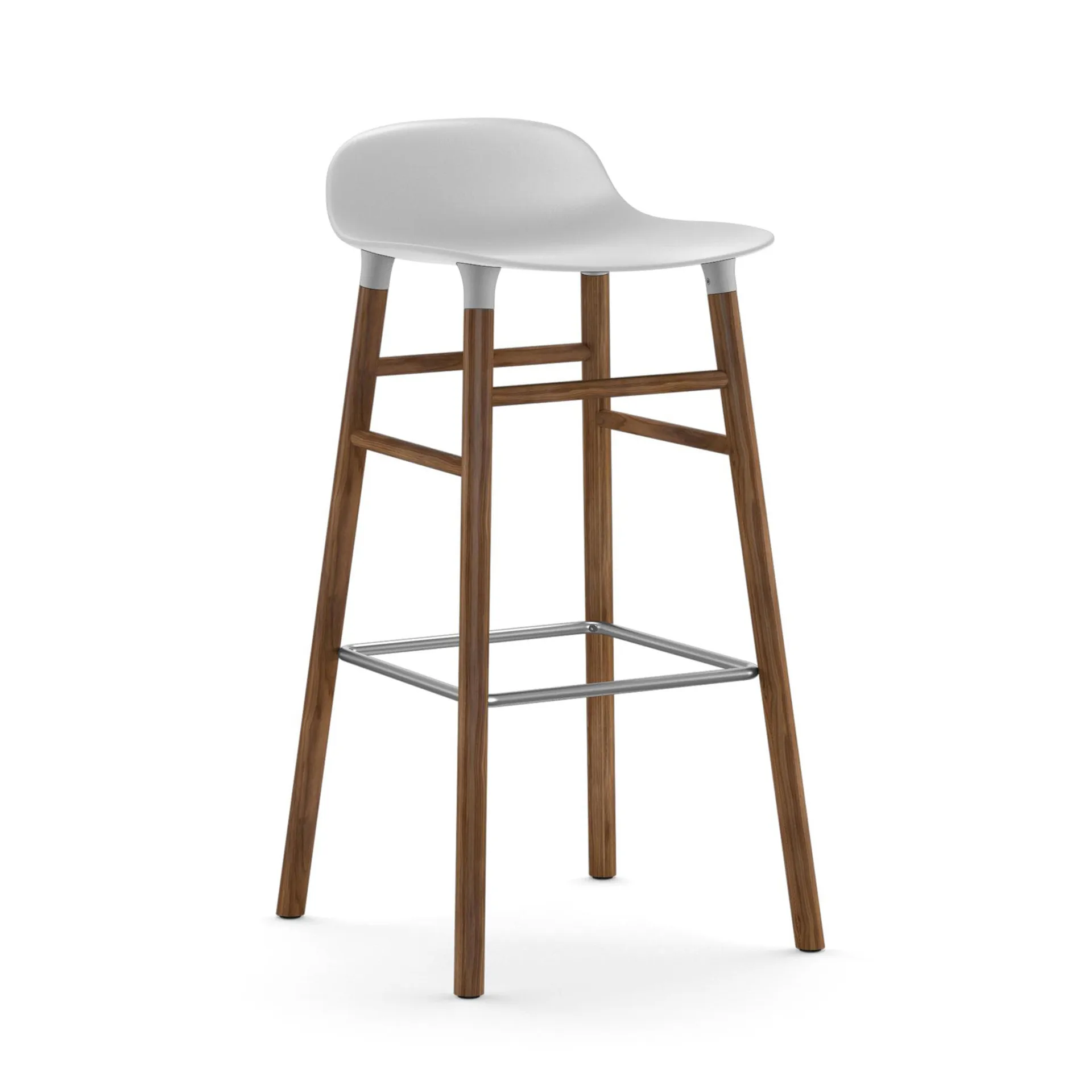 폼 바 스툴 65 cm 월넛 레그, white Normann Copenhagen | 노만코펜하겐
