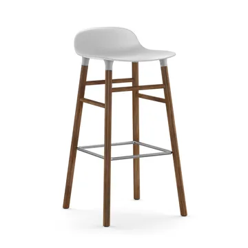폼 바 스툴 65 cm 월넛 레그 - white - Normann Copenhagen | 노만코펜하겐