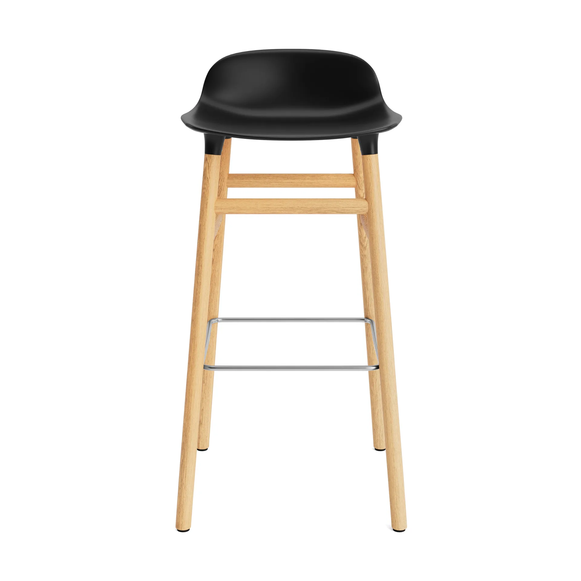 폼 바 스툴 75 cm 오크 레그, Black Normann Copenhagen | 노만코펜하겐