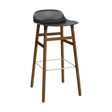 폼 바 스툴 75 cm 월넛 레그 - Black - Normann Copenhagen | 노만코펜하겐