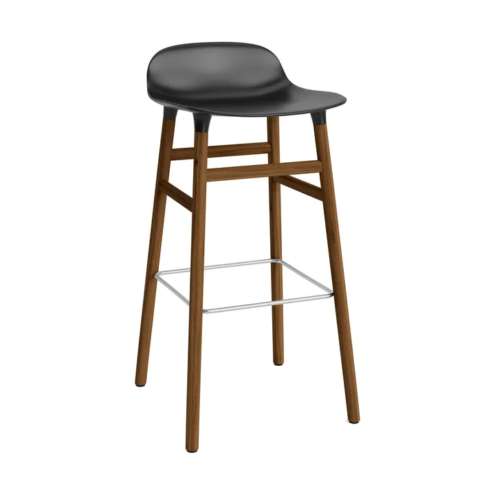 폼 바 스툴 75 cm 월넛 레그 - Black - Normann Copenhagen | 노만코펜하겐