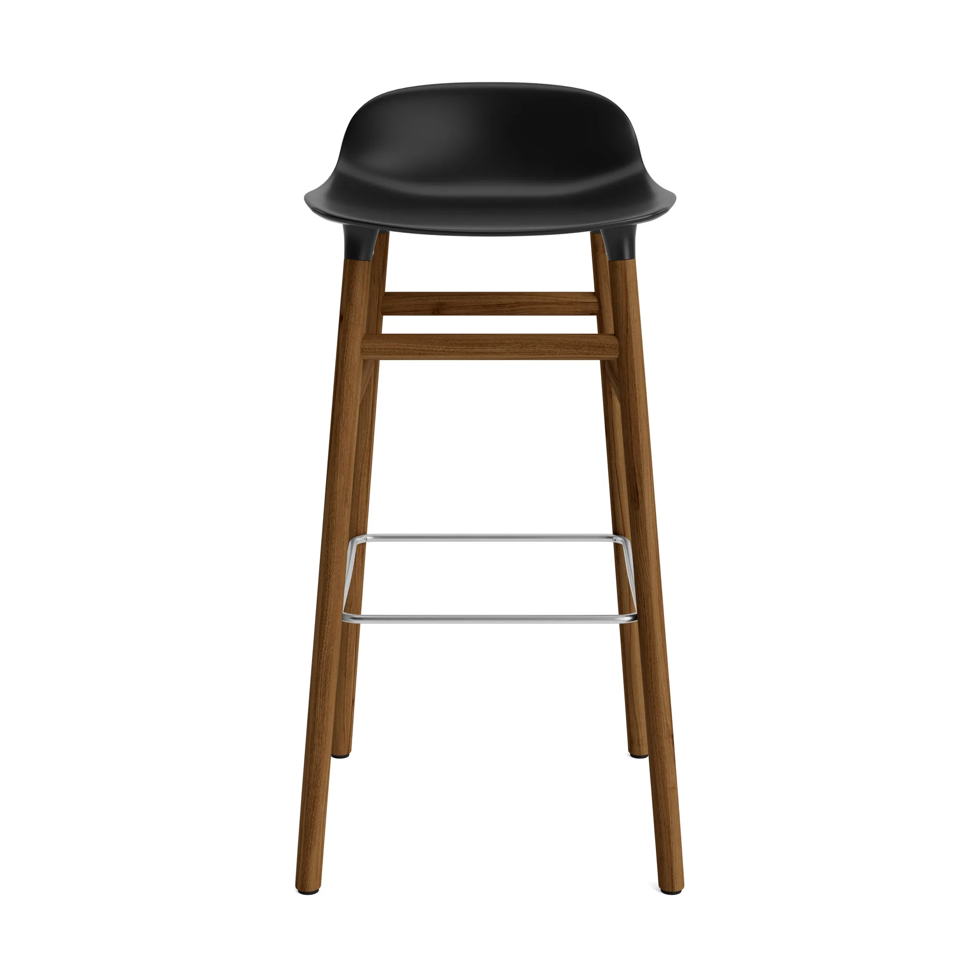 폼 바 스툴 75 cm 월넛 레그, Black Normann Copenhagen | 노만코펜하겐