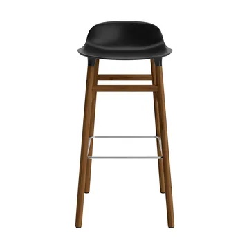 폼 바 스툴 75 cm 월넛 레그 - Black - Normann Copenhagen | 노만코펜하겐
