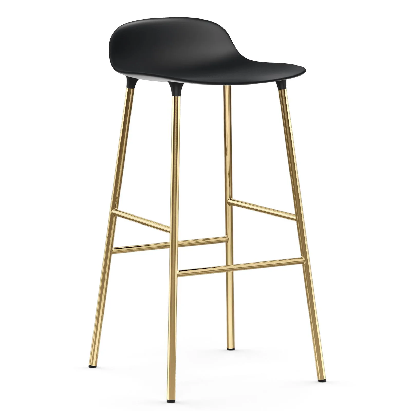 폼 바 스툴 75 cm 브론즈 레그, Black Normann Copenhagen | 노만코펜하겐