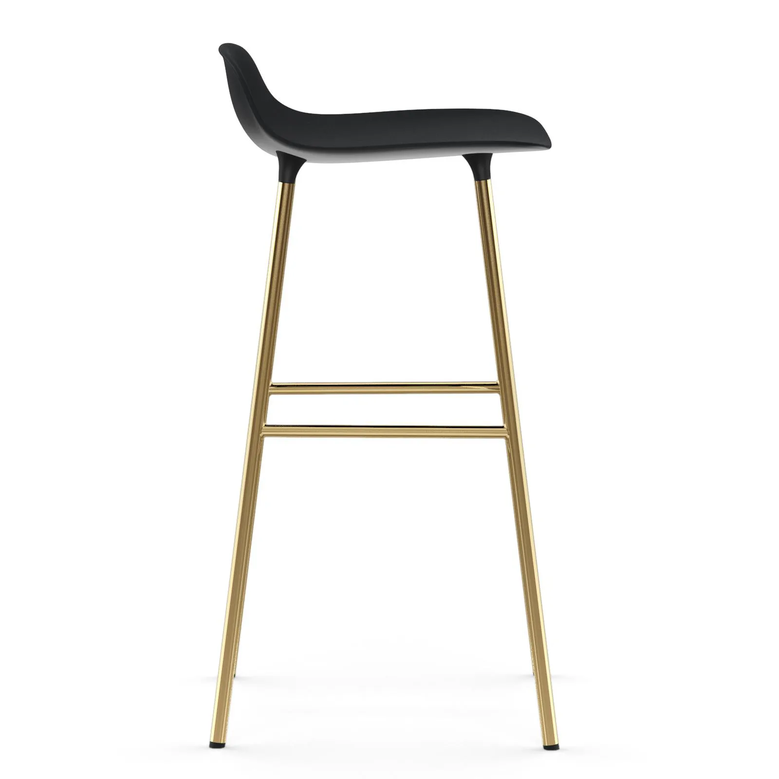 폼 바 스툴 75 cm 브론즈 레그, Black Normann Copenhagen | 노만코펜하겐