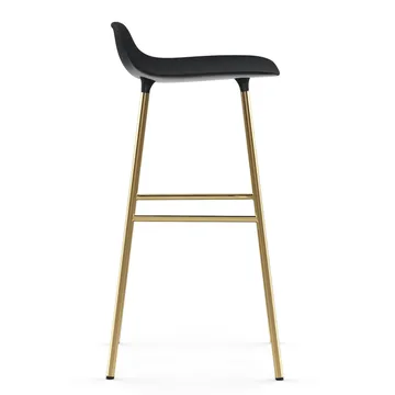 폼 바 스툴 75 cm 브론즈 레그 - Black - Normann Copenhagen | 노만코펜하겐