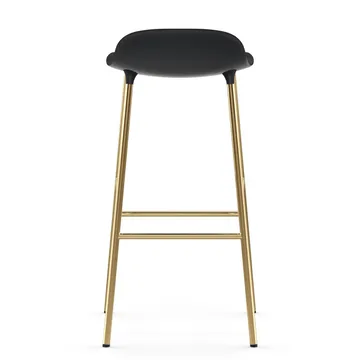폼 바 스툴 75 cm 브론즈 레그 - Black - Normann Copenhagen | 노만코펜하겐