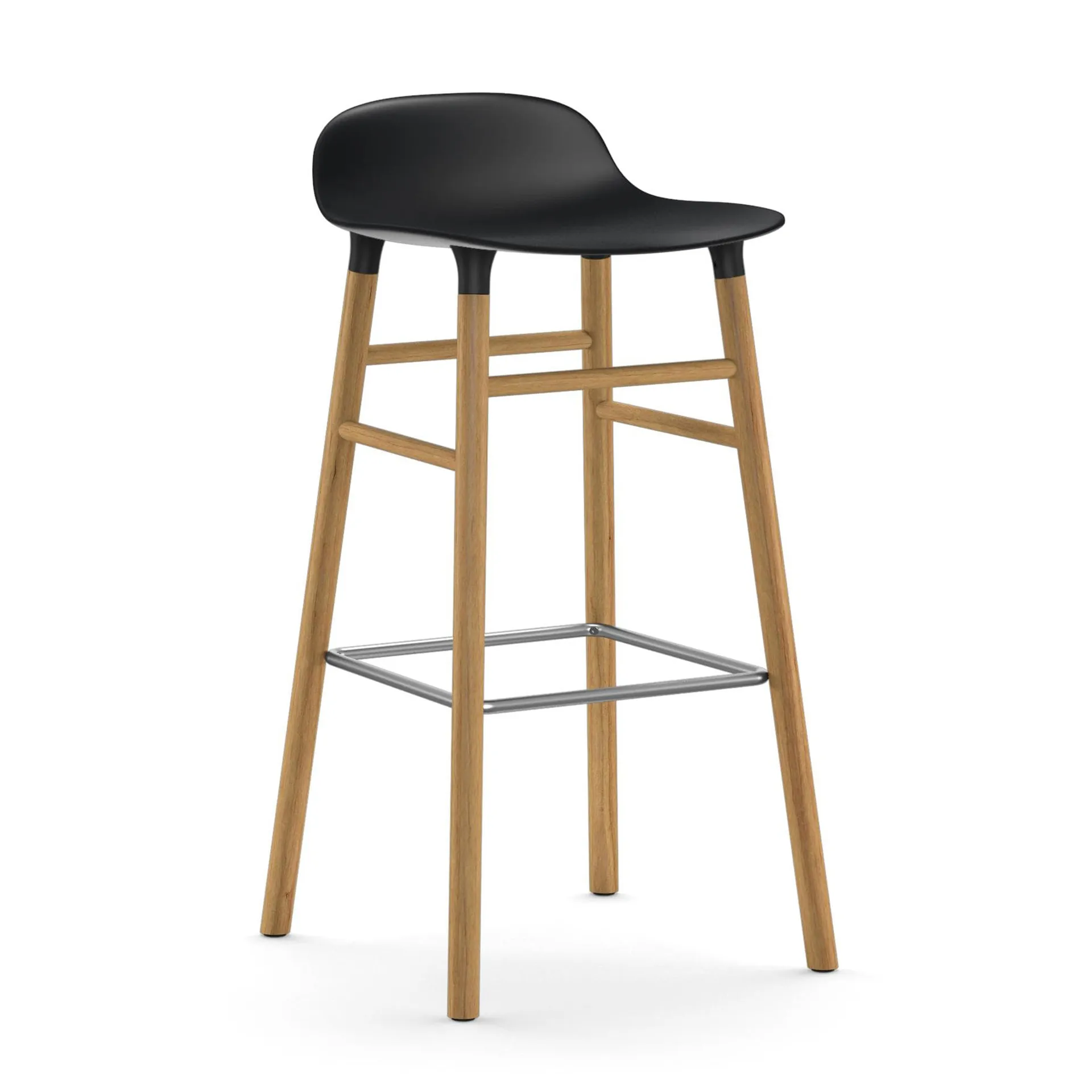 폼 바 스툴 오크나무 레그 75 cm, black Normann Copenhagen | 노만코펜하겐