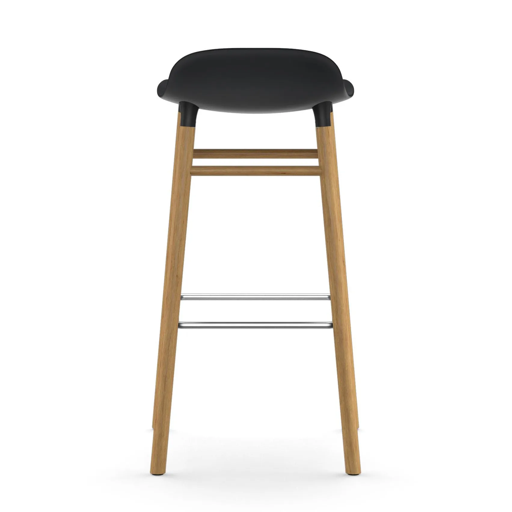 폼 바 스툴 오크나무 레그 75 cm, black Normann Copenhagen | 노만코펜하겐