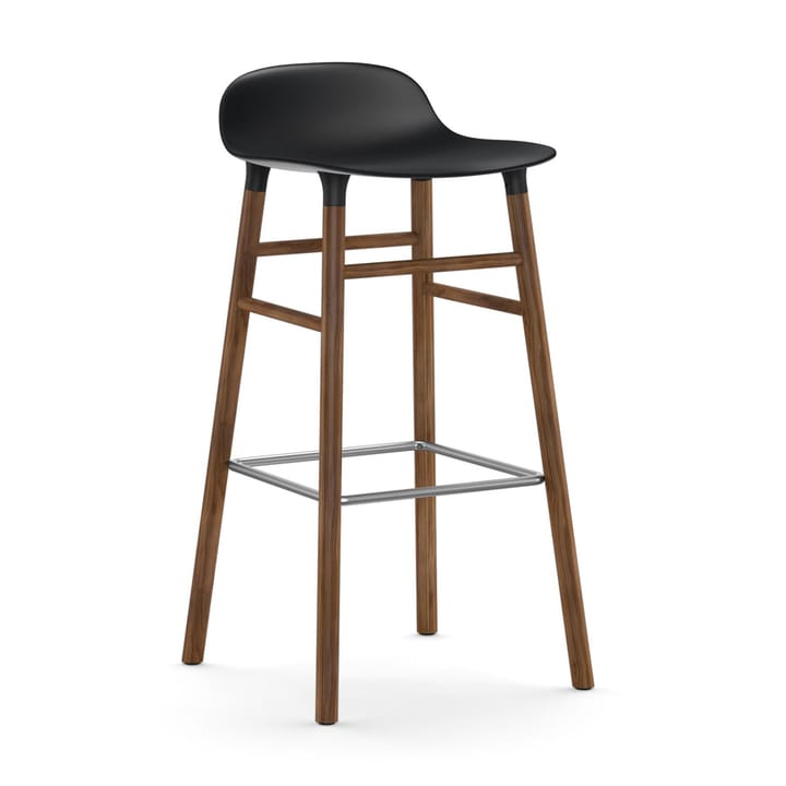 폼 바 스툴 월넛나무 레그 75 cm - black - Normann Copenhagen | 노만코펜하겐