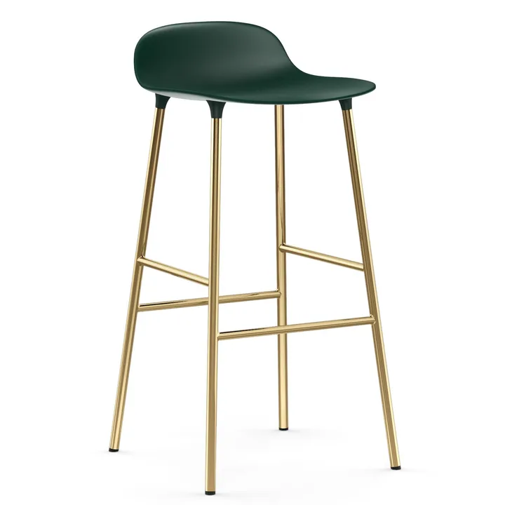 폼 바 스툴 75 cm 브론즈 레그 - Green - Normann Copenhagen | 노만코펜하겐