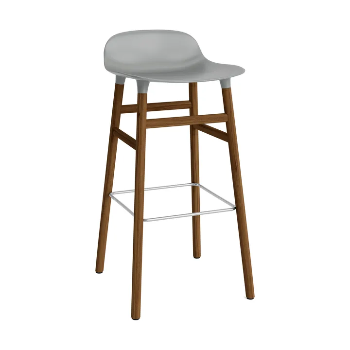 폼 바 스툴 75 cm 월넛 레그 - Grey - Normann Copenhagen | 노만코펜하겐