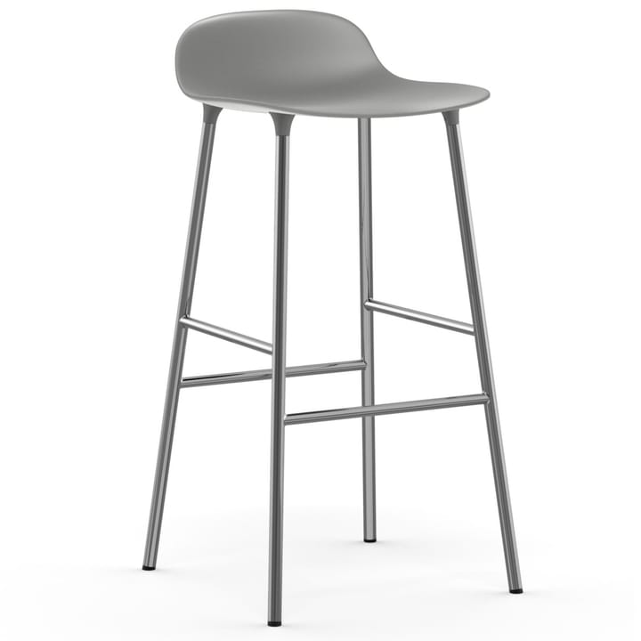 폼 바 스툴 크롬 레그 75 cm - grey - Normann Copenhagen | 노만코펜하겐