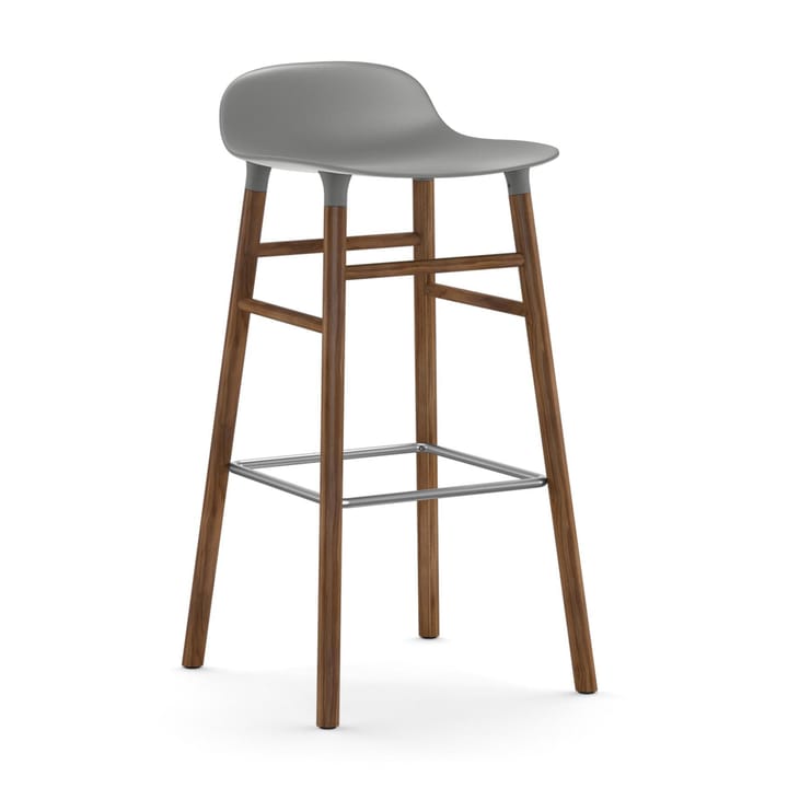 폼 바 스툴 월넛나무 레그 75 cm - grey - Normann Copenhagen | 노만코펜하겐