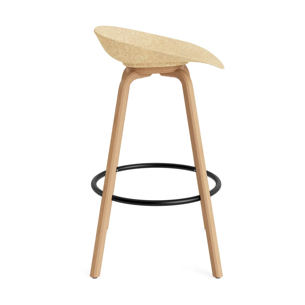 매트 바 스툴 75 cm, Hemp-Beech-Black Steel Normann Copenhagen | 노만코펜하겐