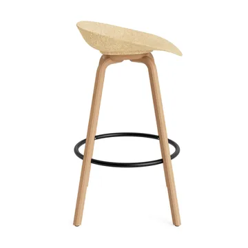 매트 바 스툴 75 cm - Hemp-Beech-Black Steel - Normann Copenhagen | 노만코펜하겐