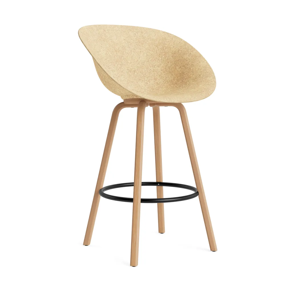매트 바 암체어 75 cm, Hemp-beech-black steel Normann Copenhagen | 노만코펜하겐
