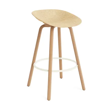 매트 바 스툴 75 cm - Hemp-Beech-Cream Steel - Normann Copenhagen | 노만코펜하겐
