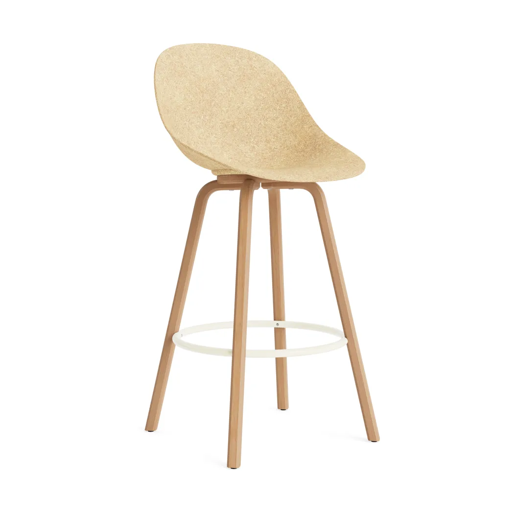 매트 바 체어 바 스툴 75 cm, Hemp-beech-cream steel Normann Copenhagen | 노만코펜하겐