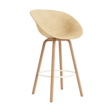 매트 바 암체어 75 cm - Hemp-beech-cream steel - Normann Copenhagen | 노만코펜하겐