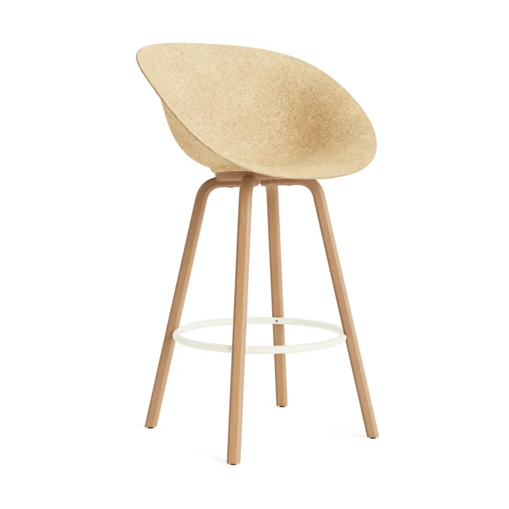 매트 바 암체어 75 cm - Hemp-beech-cream steel - Normann Copenhagen | 노만코펜하겐