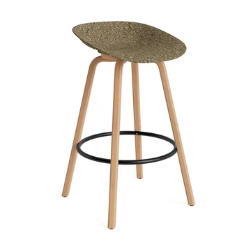 매트 바 스툴 75 cm - Seaweed-Beech-Black Steel - Normann Copenhagen | 노만코펜하겐