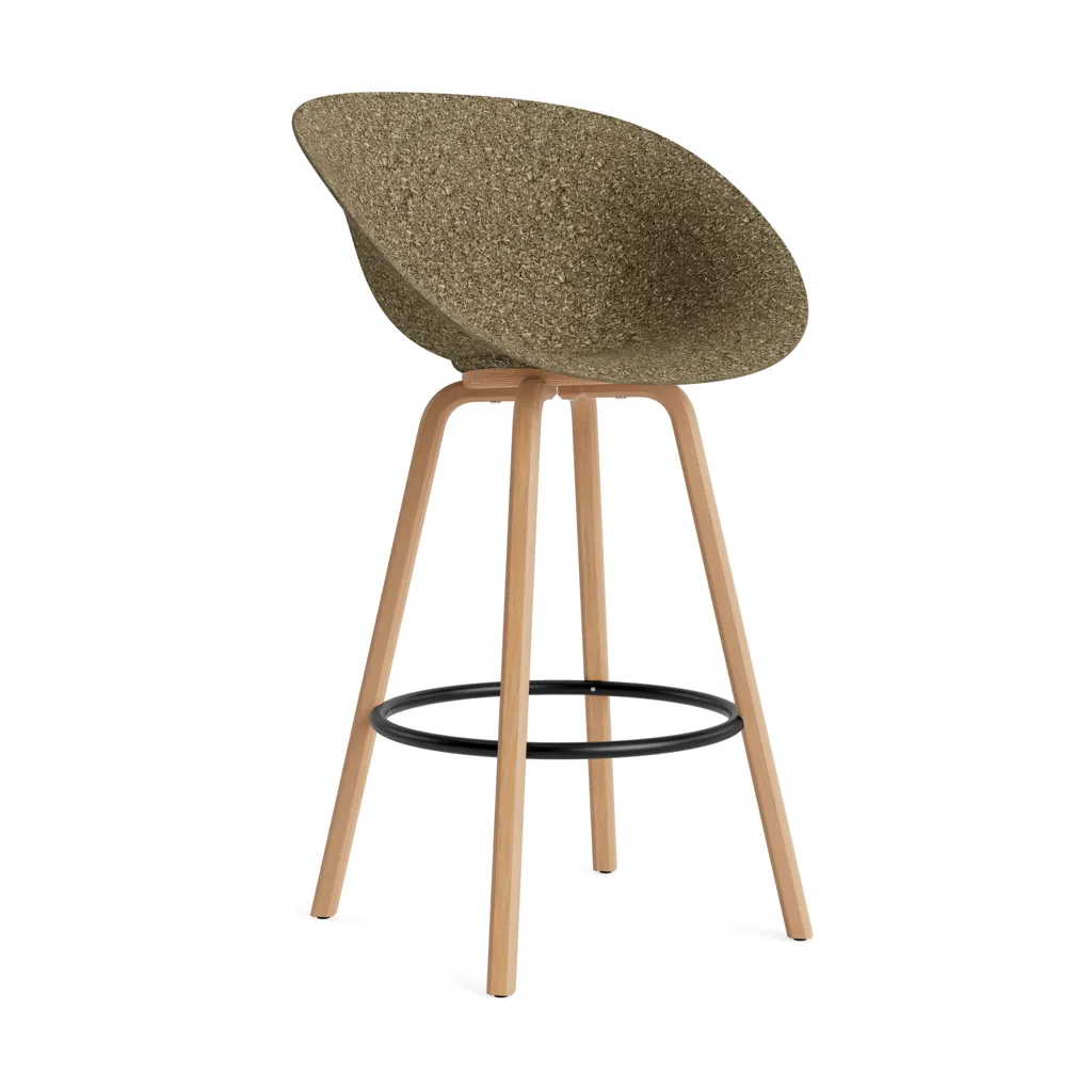 매트 바 암체어 75 cm, Seaweed-beech-black steel Normann Copenhagen | 노만코펜하겐