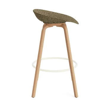 매트 바 스툴 75 cm - Seaweed-Beech-Cream Steel - Normann Copenhagen | 노만코펜하겐