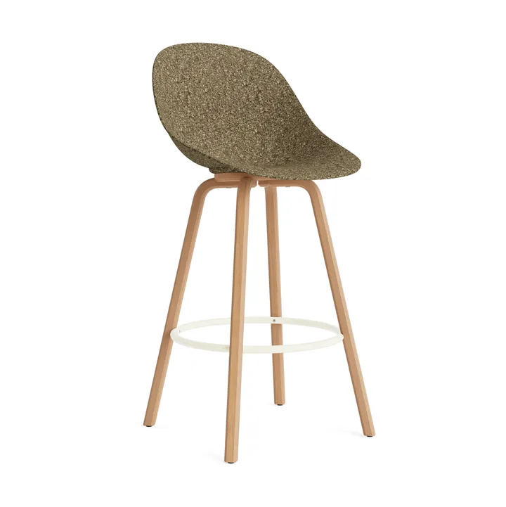 매트 바 체어 바 스툴 75 cm - Seaweed-beech-cream steel - Normann Copenhagen | 노만코펜하겐
