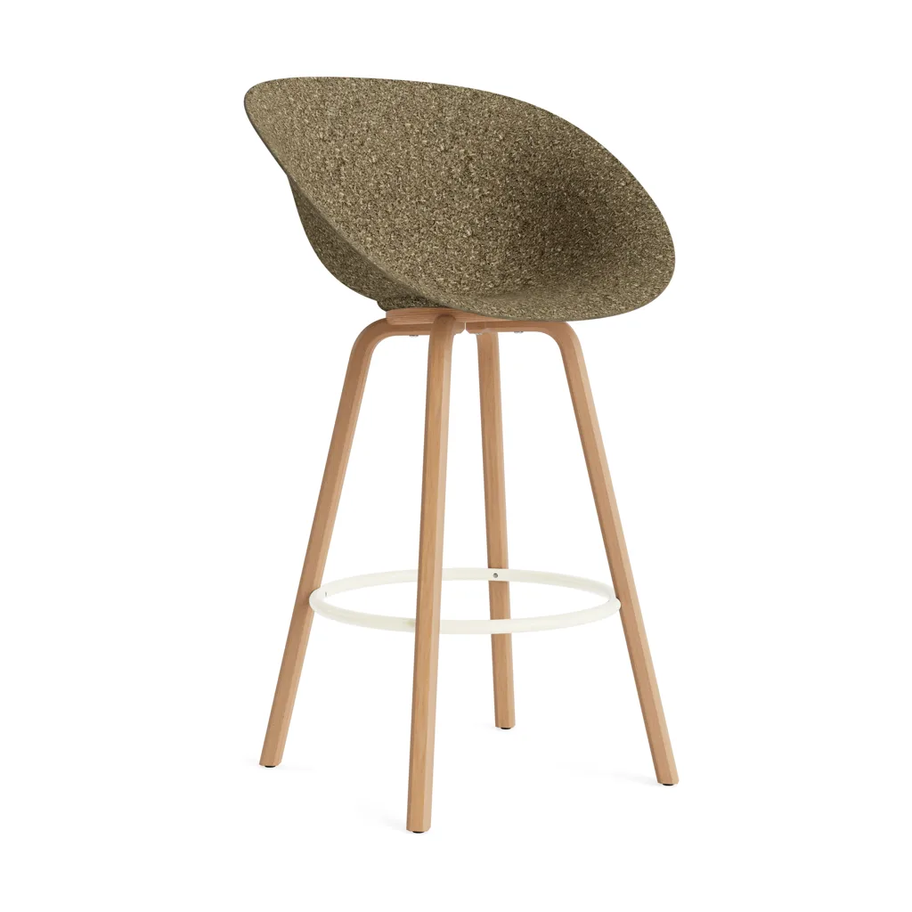 매트 바 암체어 75 cm, Seaweed-beech-cream steel Normann Copenhagen | 노만코펜하겐