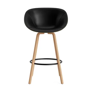 매트 바 암체어 전면 업홀스터리 75 cm - Ultra 41599-seaweed-beech-black steel - Normann Copenhagen | 노만코펜하겐