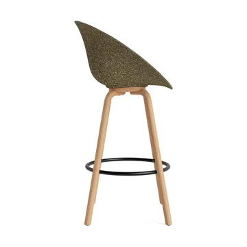 매트 바 암체어 전면 업홀스터리 75 cm - Ultra 41599-seaweed-beech-black steel - Normann Copenhagen | 노만코펜하겐