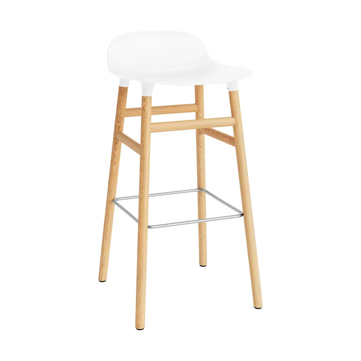 폼 바 스툴 75 cm 오크 레그 - White - Normann Copenhagen | 노만코펜하겐