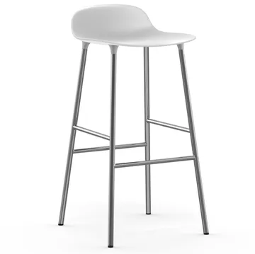 폼 바 스툴 75 cm 크롬 레그 - white - Normann Copenhagen | 노만코펜하겐