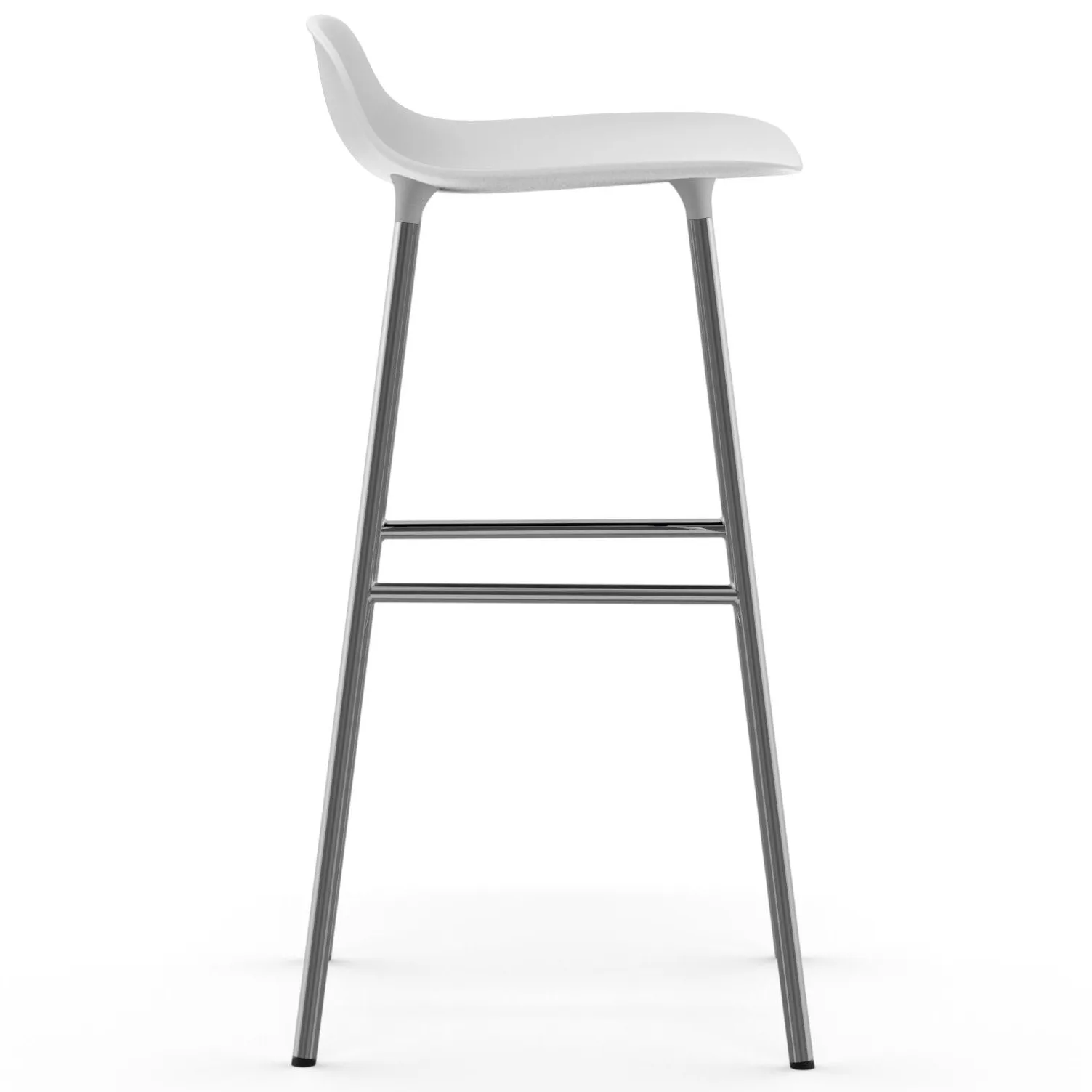 폼 바 스툴 75 cm 크롬 레그, white Normann Copenhagen | 노만코펜하겐