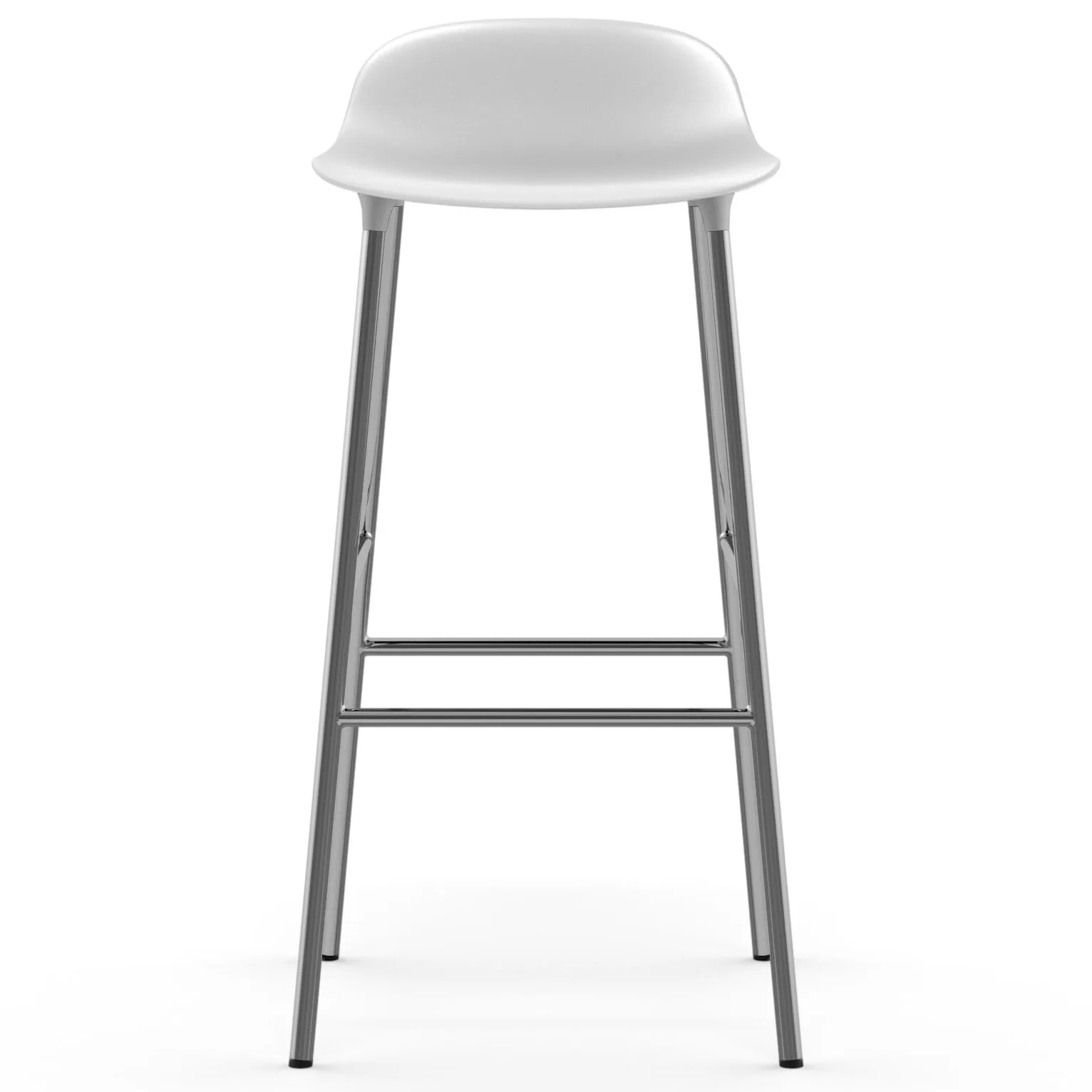 폼 바 스툴 75 cm 크롬 레그, white Normann Copenhagen | 노만코펜하겐