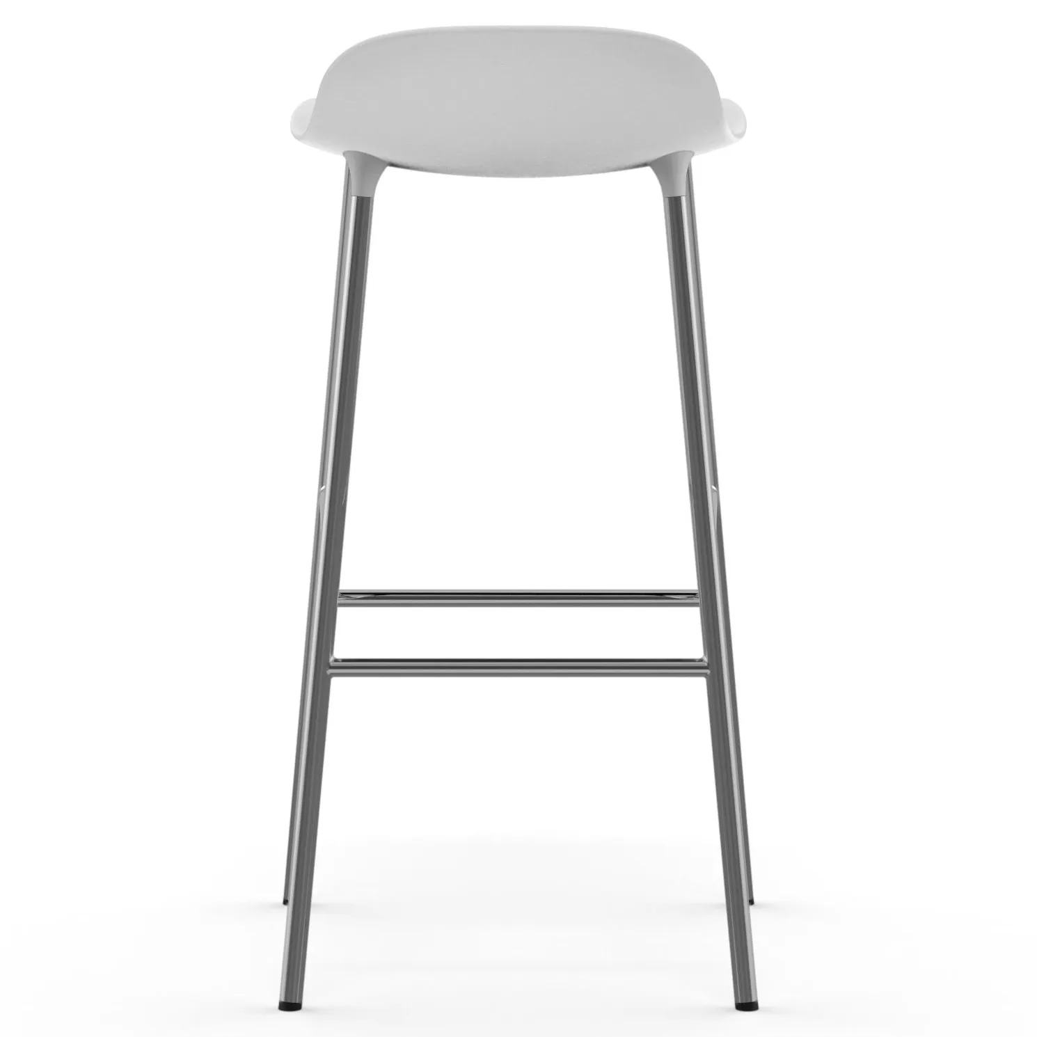 폼 바 스툴 75 cm 크롬 레그, white Normann Copenhagen | 노만코펜하겐