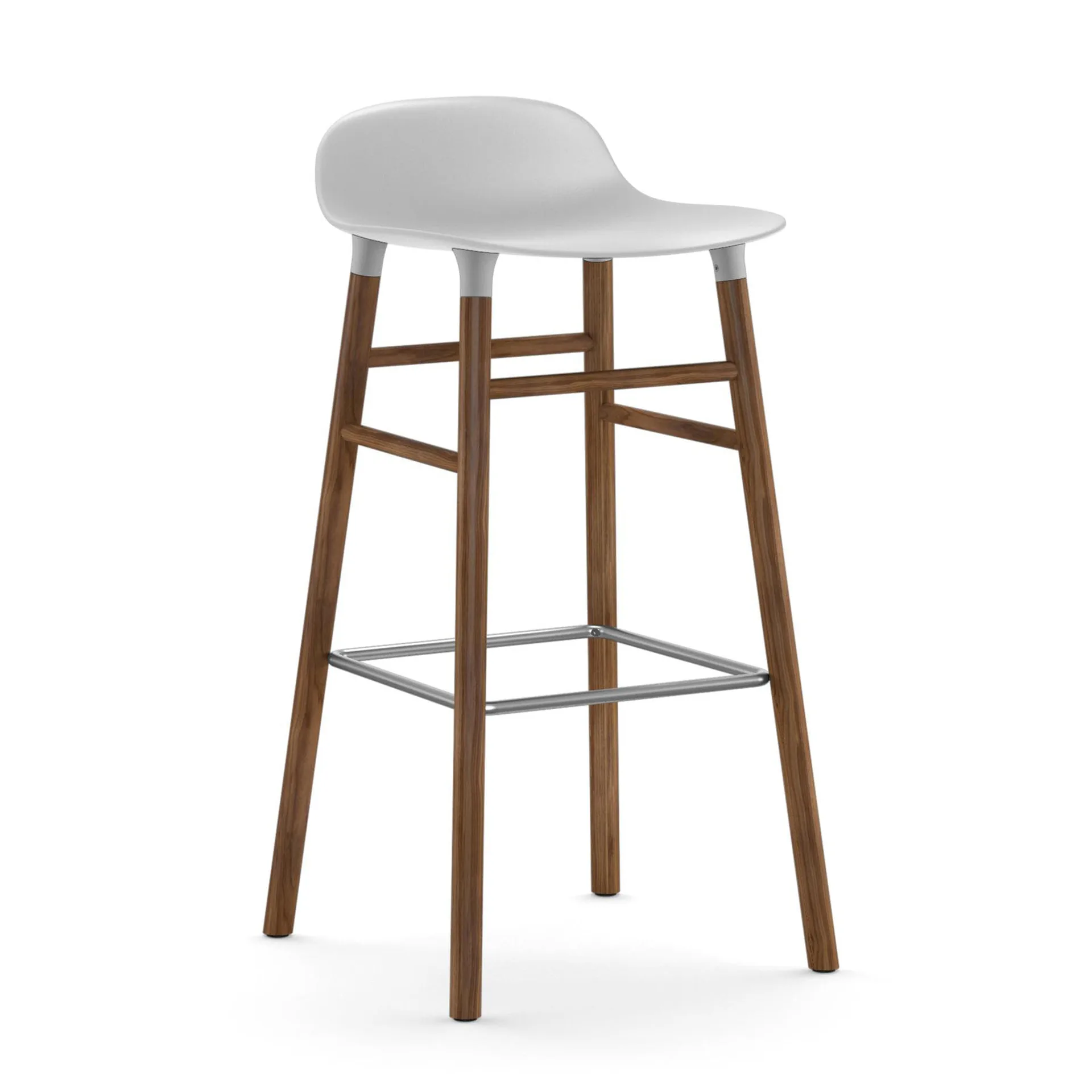 폼 바 스툴 75 cm 월넛 레그, white Normann Copenhagen | 노만코펜하겐