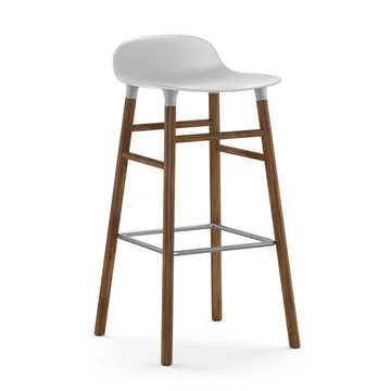폼 바 스툴 75 cm 월넛 레그 - white - Normann Copenhagen | 노만코펜하겐