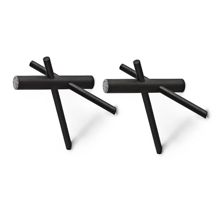 노만 스틱 행거 - Black 2-pack - Normann Copenhagen | 노만코펜하겐