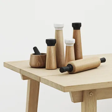 크래프트 소금 그라인더 오크-화이트 마블 - Large H27 cm - Normann Copenhagen | 노만코펜하겐
