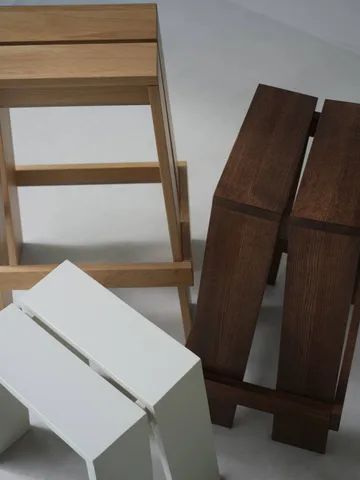Let 렛 바 스툴 65 cm - Brown Stained Ash - Normann Copenhagen | 노만코펜하겐