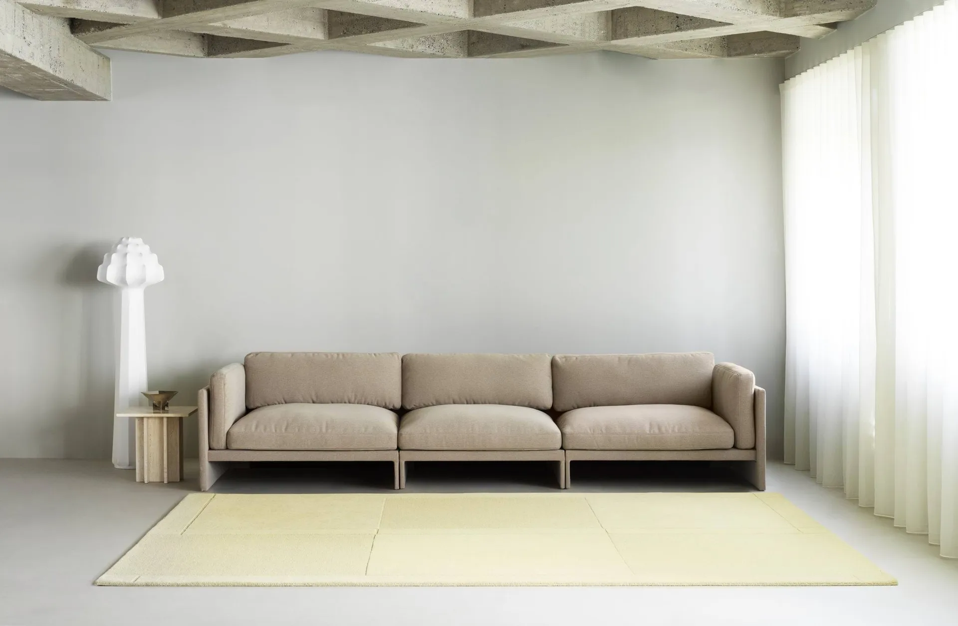 레벨 울 러그, Light Yellow, 170x240 cm Normann Copenhagen | 노만코펜하겐