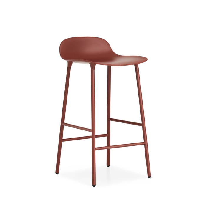 폼 바 스툴 로우 - Red, red-coated steel legs - Normann Copenhagen | 노만코펜하겐
