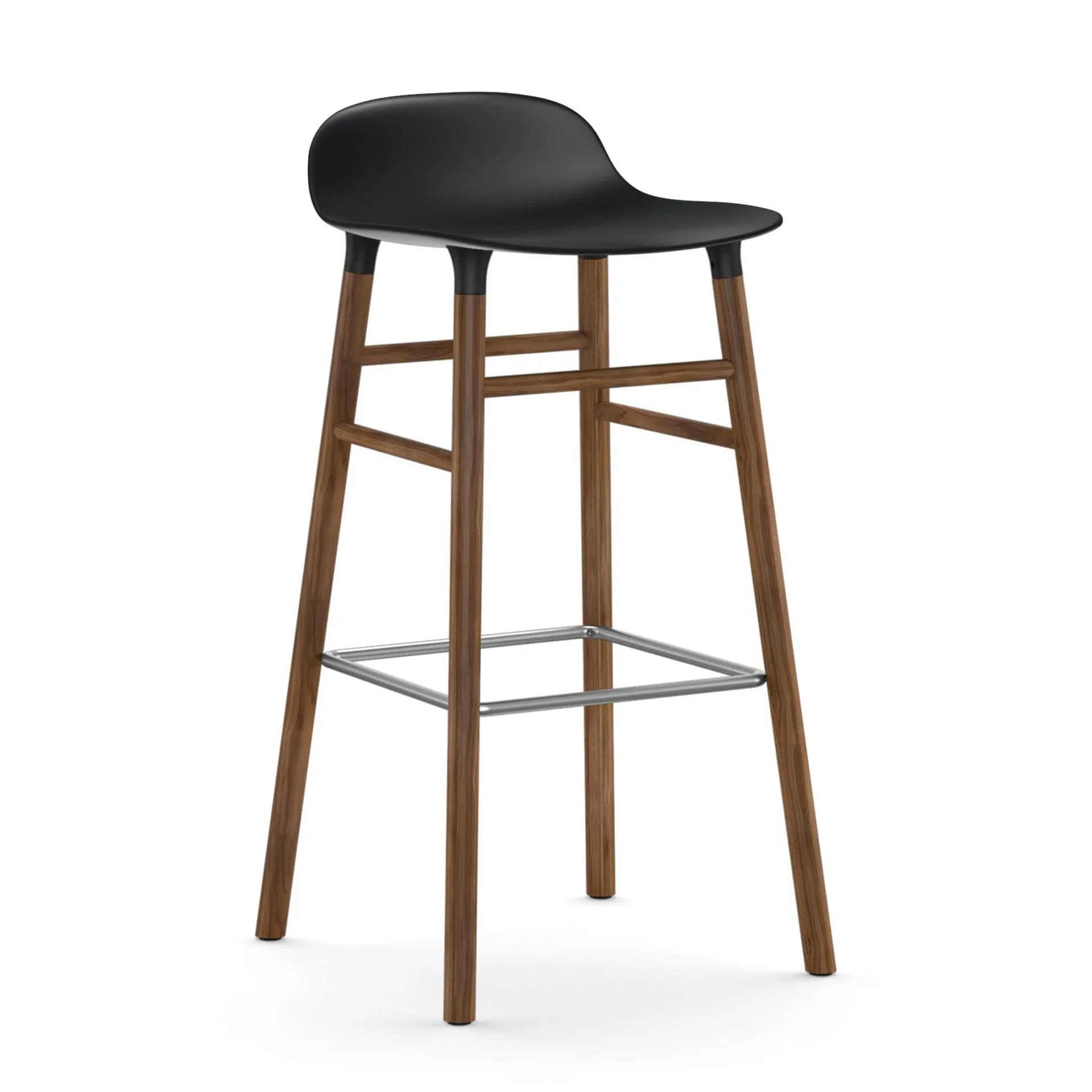 폼 바 스툴 월넛나무 레그, Svart Normann Copenhagen | 노만코펜하겐